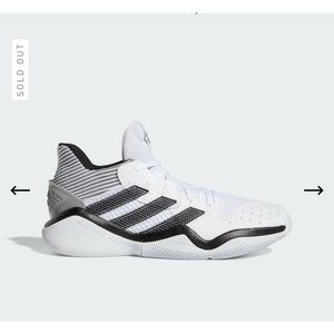 Size 13 Adidas Harden Stepback White Men Basketbal